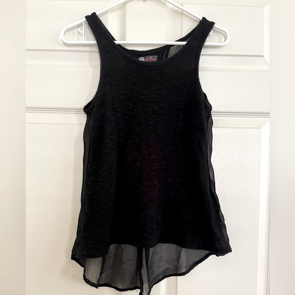 JJ BASICS sleeveless black top